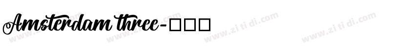 Amsterdam three字体转换